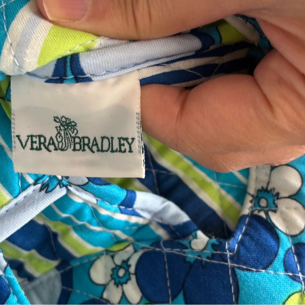 Vintage 90s Y2K Vera Bradley Floral Print Quilted Bag Boho Beach - Picture 8 of 9